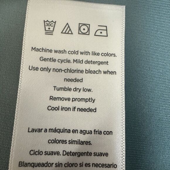 Jockey Womens Medium Artic Blue Full Zip Front Tulip Hem Yoga Active Jacket New - Picture 8 of 9